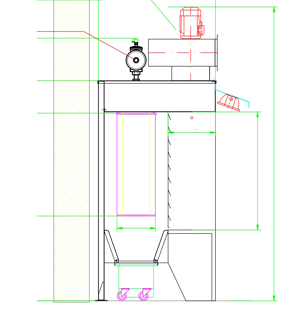 Mini pogon za plastifikaciju sitnih metalnih dijelova s kabinom i peći za polimerizaciju