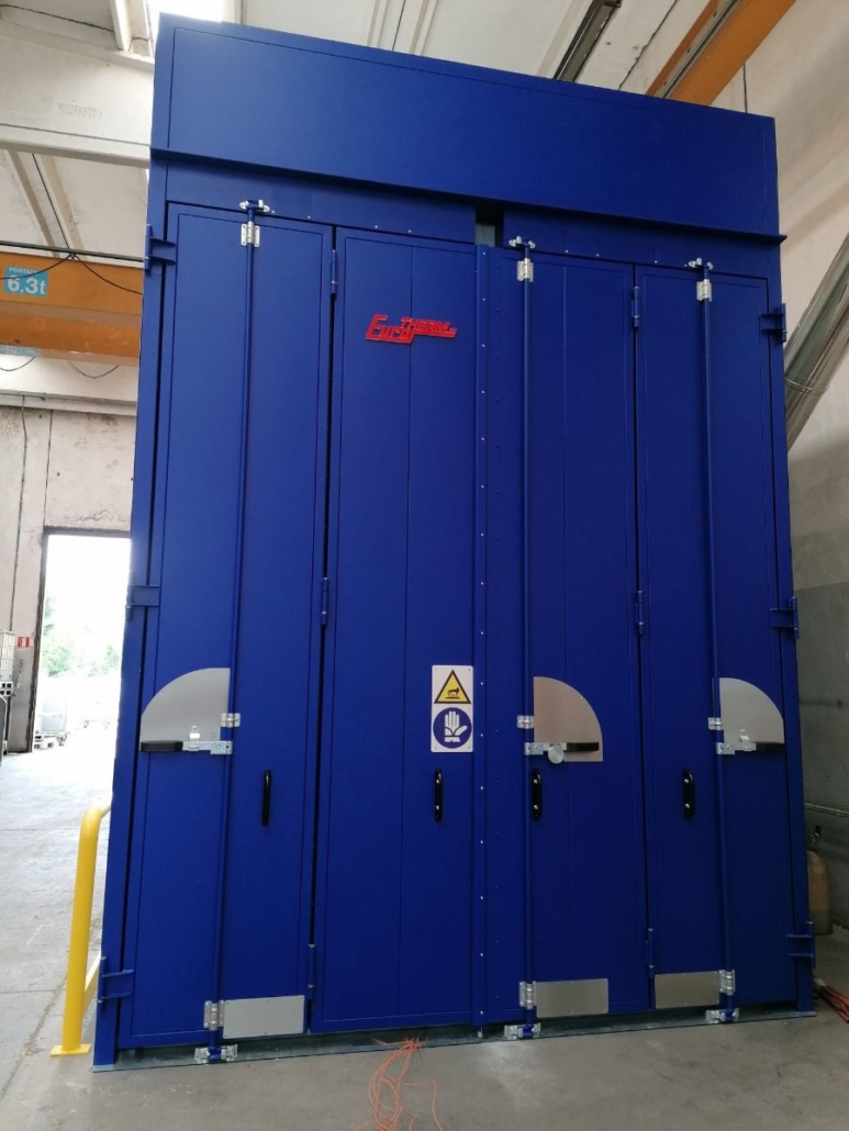 Industrijska peć za sušenje metalnih dijelova prije plastifikacije i lakiranja