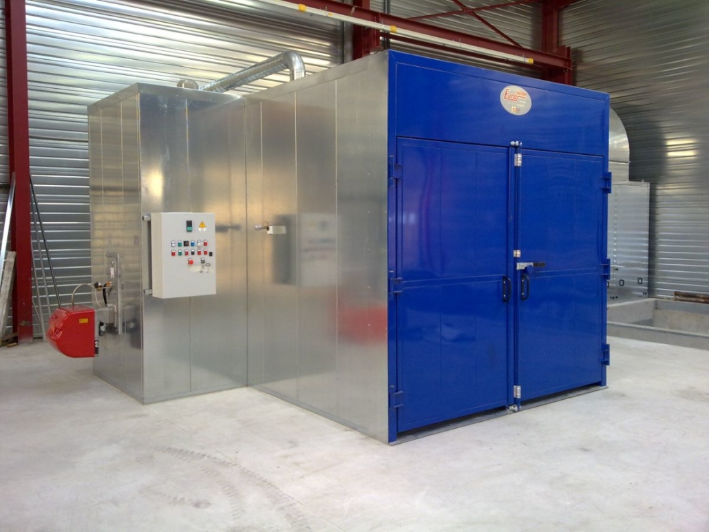 Industrijska peć za polimerizaciju s komorom za izgaranje i neizravnim zagrijavanjem zraka