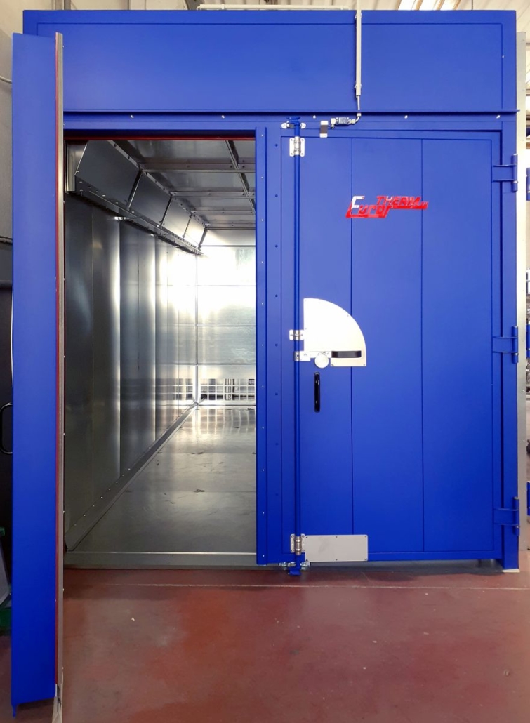 Industrijska peć za polimerizaciju s direktnim zagrijavanjem zraka i plamenikom u komori