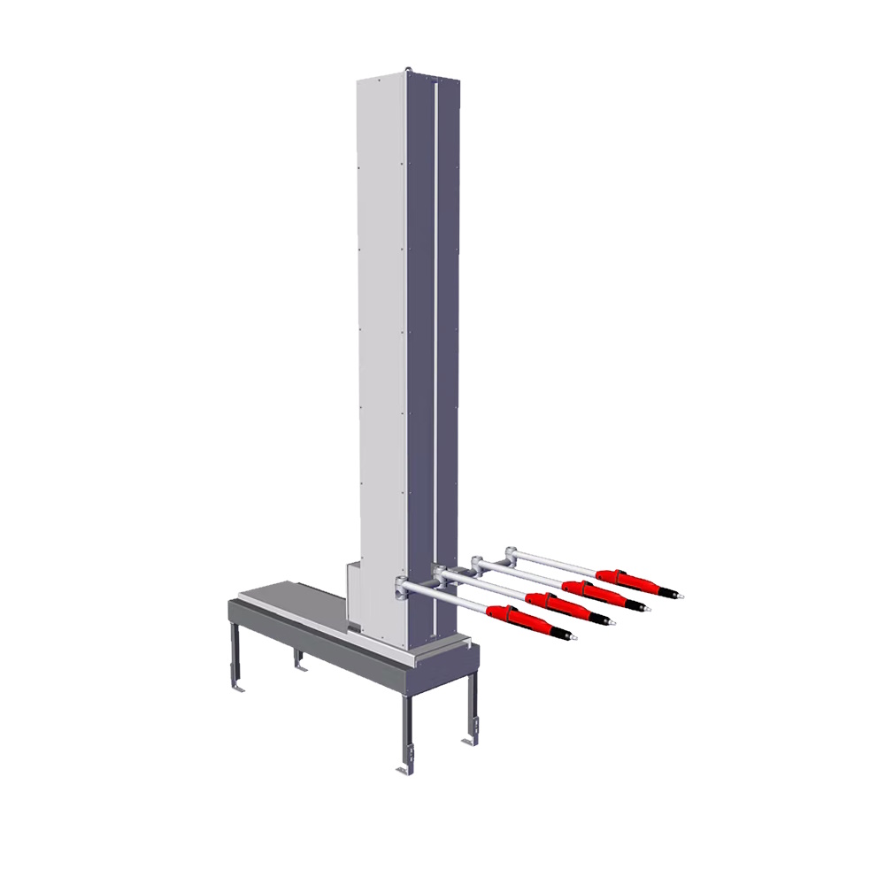 Vertikalni reciprokator za praškasto lakiranje s automatskim gibanjem pištolja u industrijskoj kabini